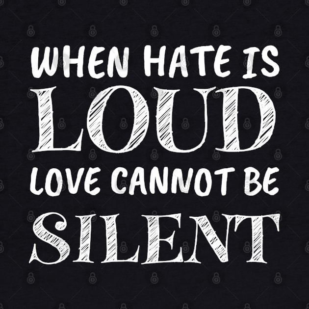 when hate is loud love cannot be silent Gift by madani04